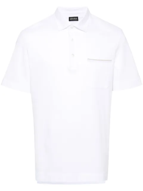 Zegna piqué polo shirt