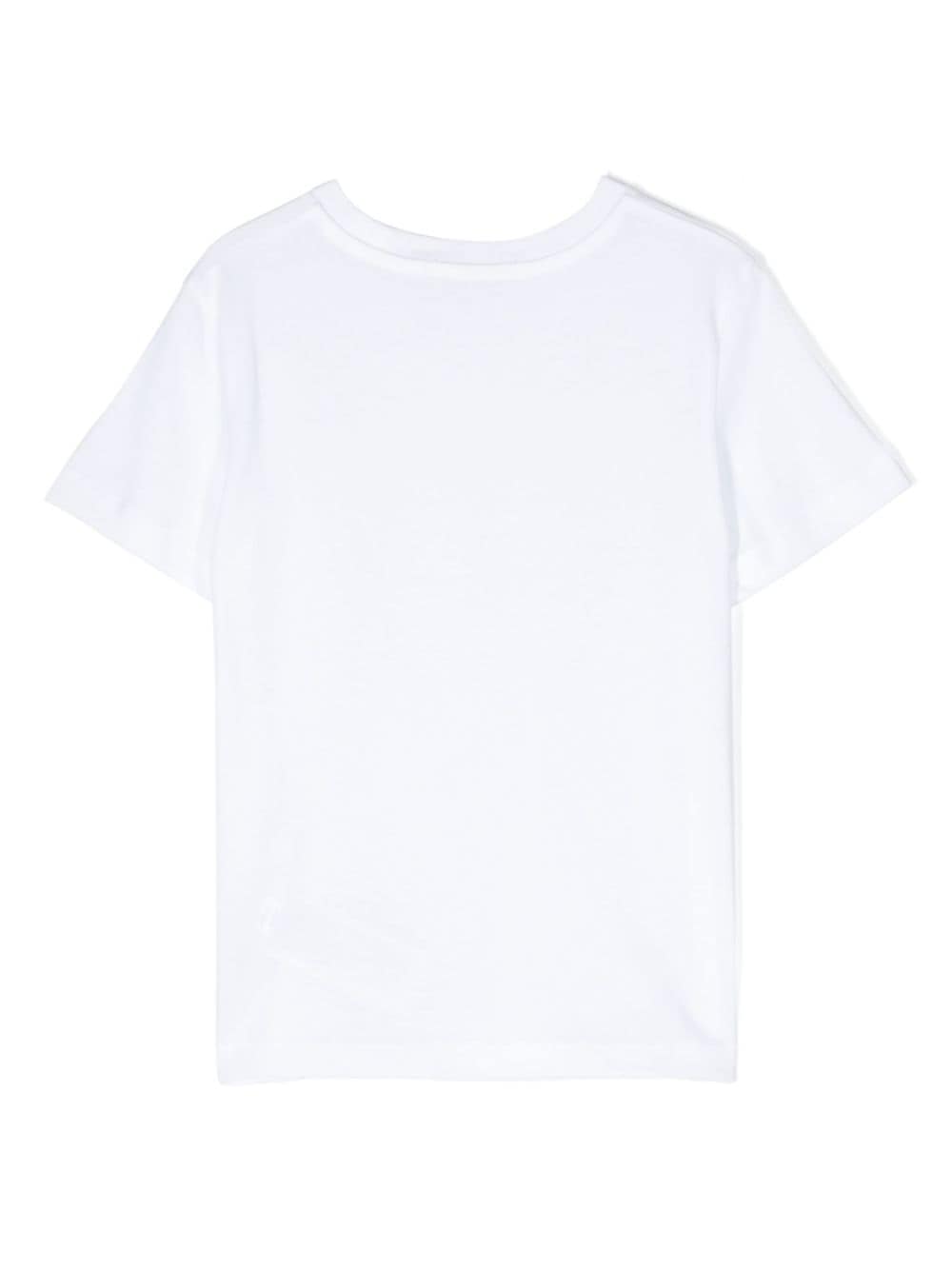 Shop Calvin Klein Logo-print Cotton T-shirt In White
