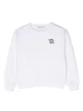 Calvin Klein Kids logo-print jersey sweatshirt - White