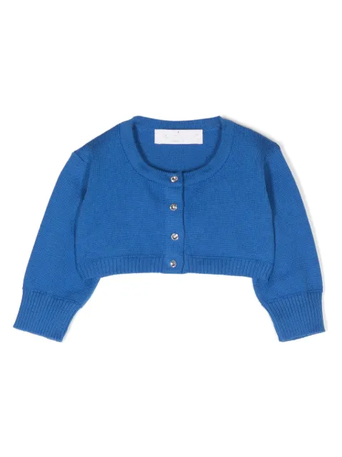 Colorichiari Cardigan com aplicação de cristais