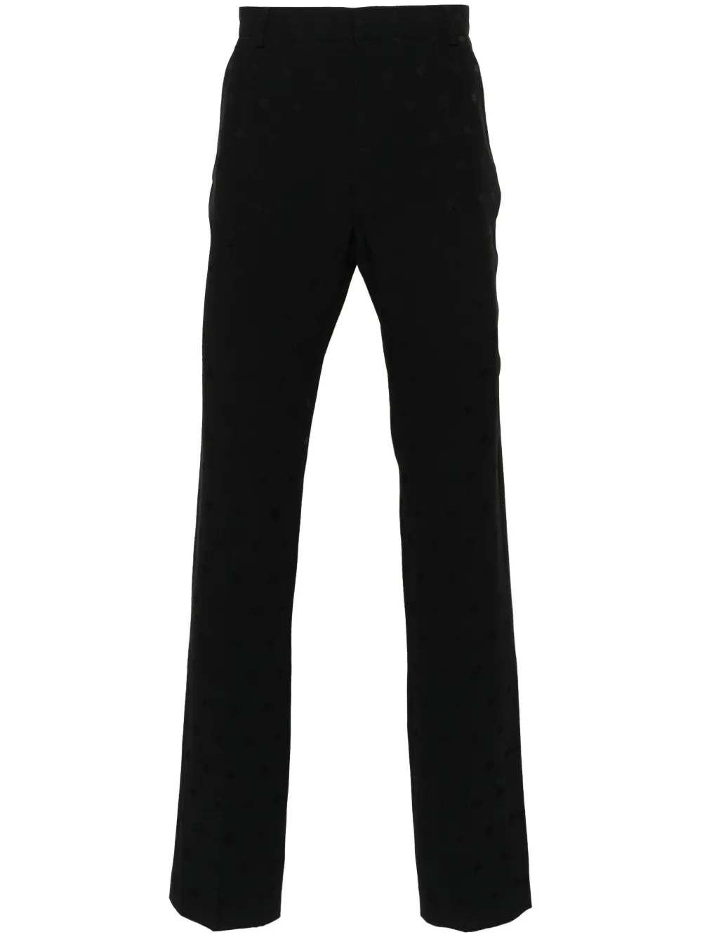 Balmain star-print straight-leg trousers – Black