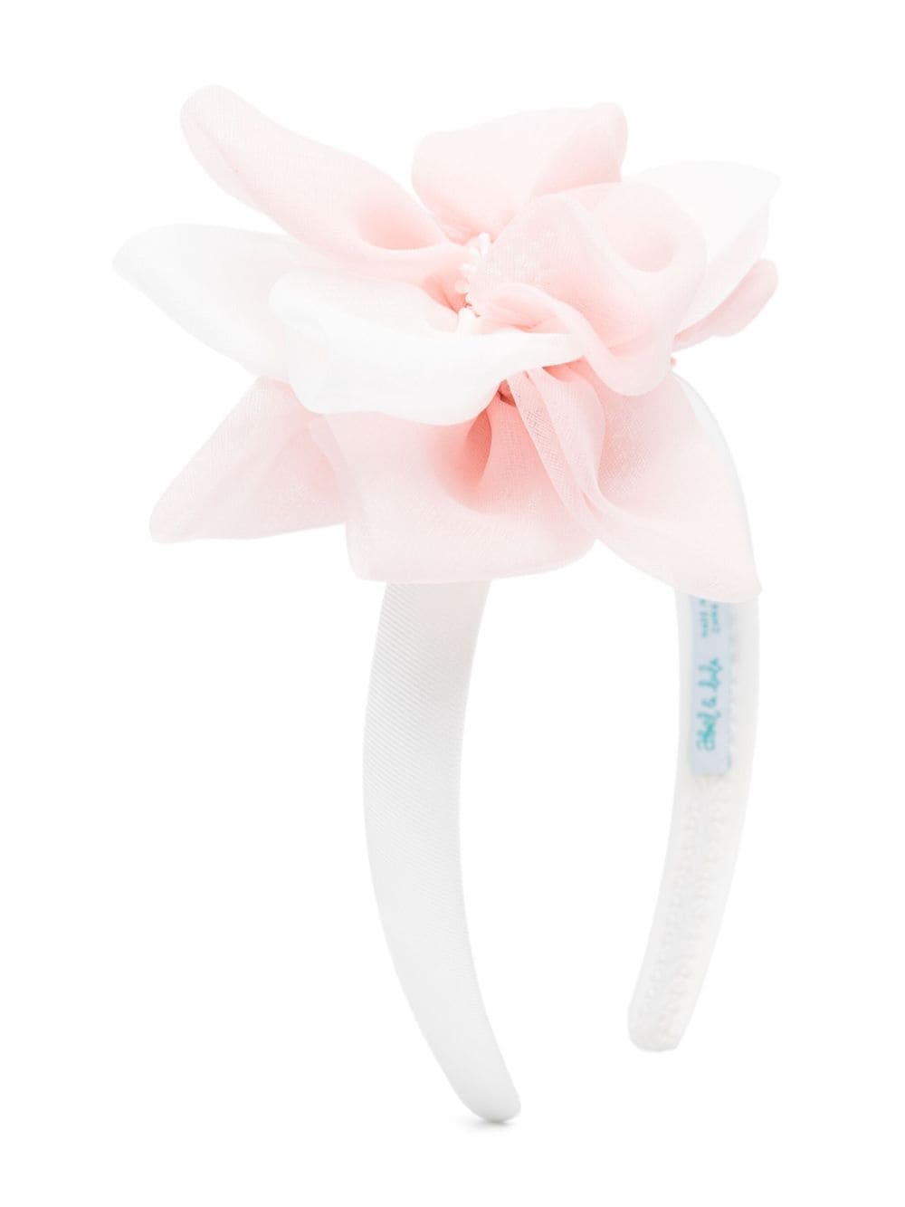 Abel & Lula floral-appliqué hairband - Bianco