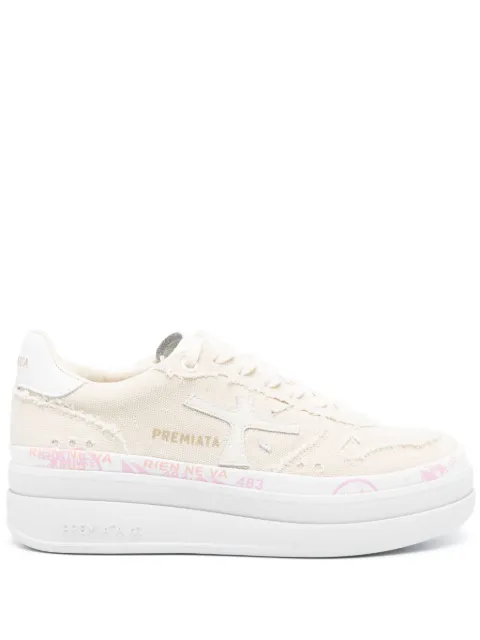 Premiata knitted panelled sneakers