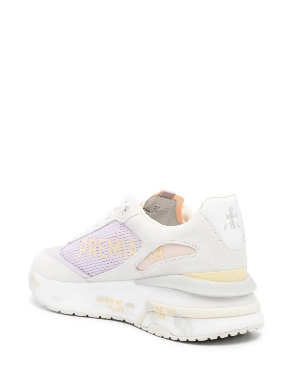 Shop Premiata Moerun Distressed Sneakers In Neutrals