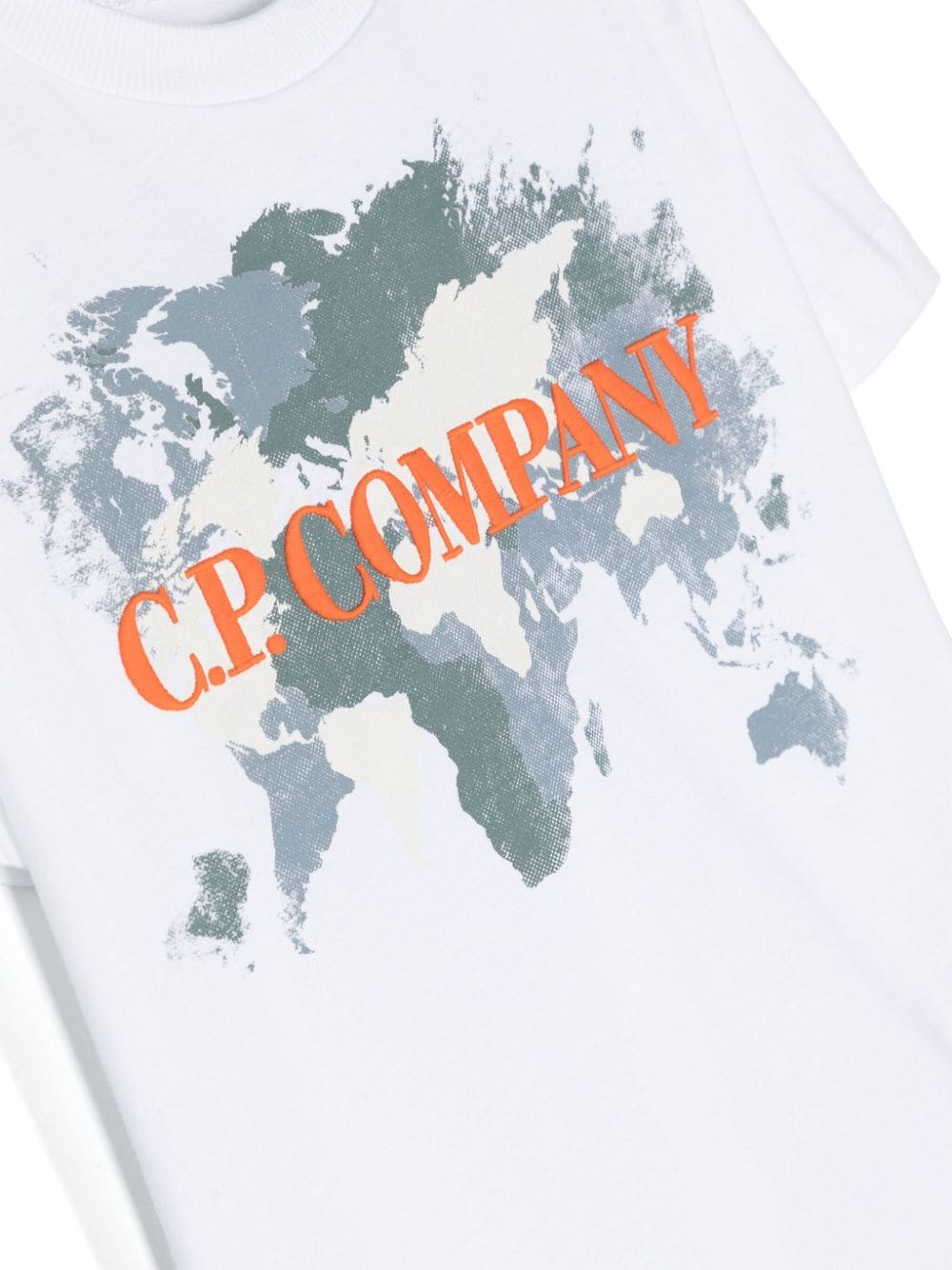C.P. Company Kids T-shirt met geborduurd logo Wit