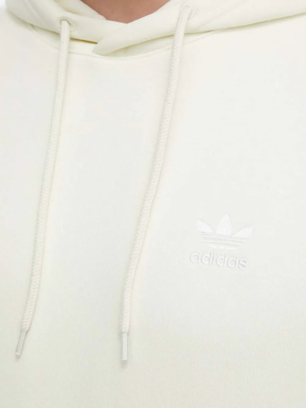 adidas Hoodie met geborduurd logo Beige