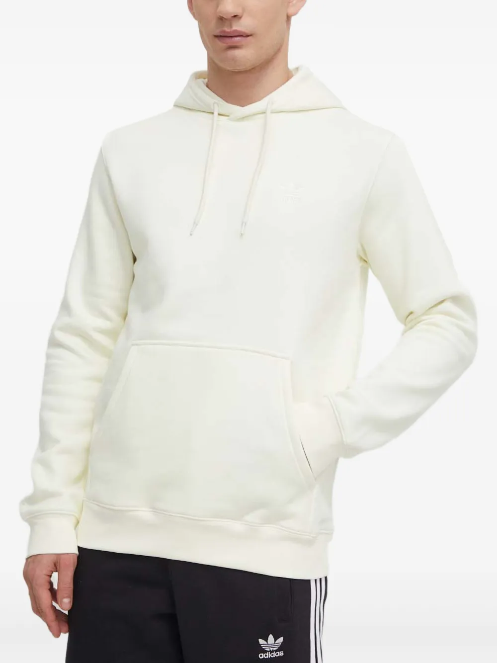 adidas logo-embroidered hoodie | Neutrals | Image 1