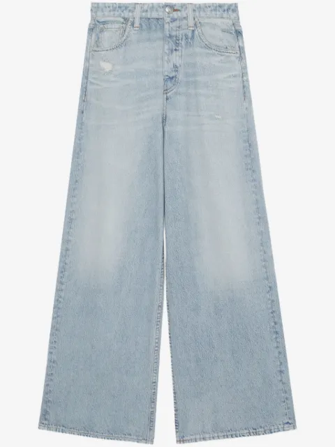 rag & bone mid-rise wide-leg jeans