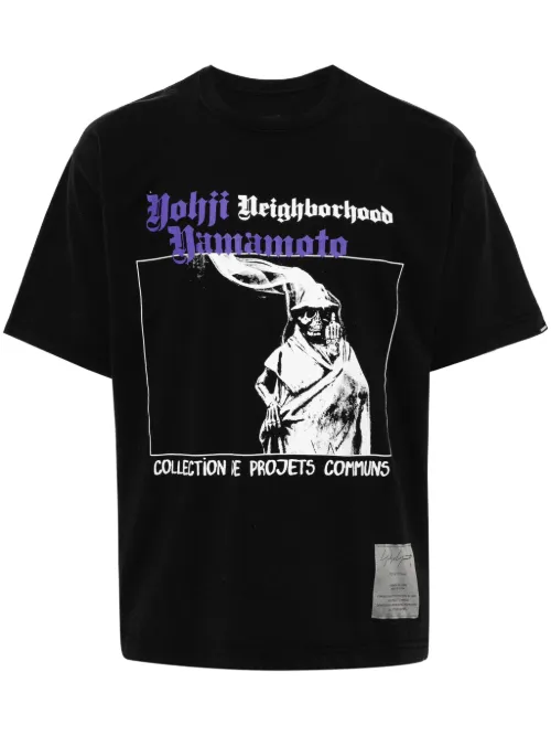 X Neighborhood t-shirt à logo imprimé - Yohji Yamamoto - Modalova
