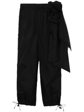 Simone Rocha リボン ストレートパンツ | ブラック | FARFETCH JP