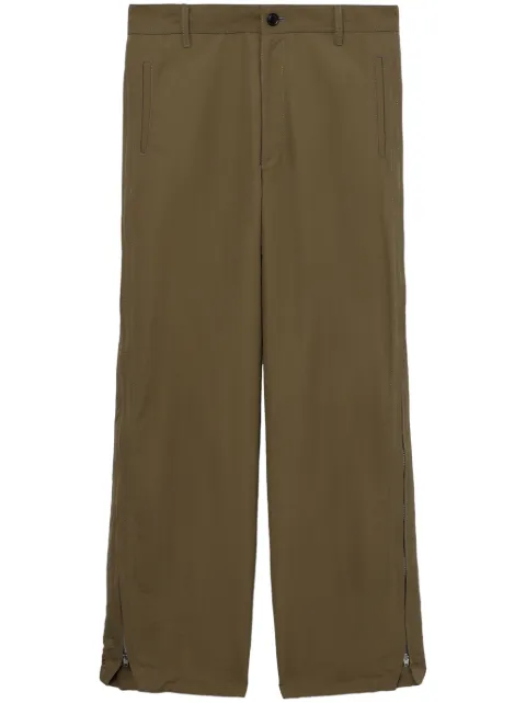 Toga zip-detail straight-leg trousers