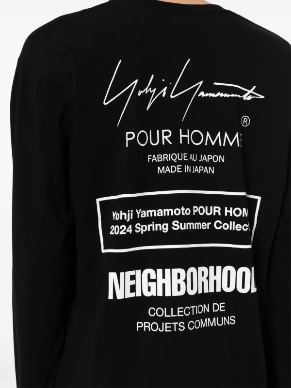 Yohji Yamamoto x NEIGHBORHOOD logo-print Cotton T-shirt - Farfetch