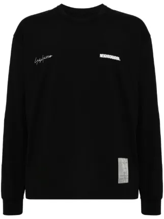 Yohji Yamamoto NEIGHBORHOOD ブラック Tシャツ XL Yohji Yamamoto x Neighborhood Tシャツ | ブラック | FARFETCH JP