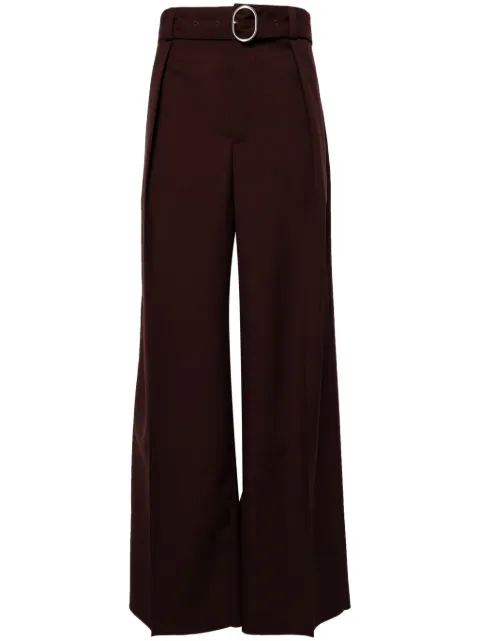 Jil Sander belted wool trousers