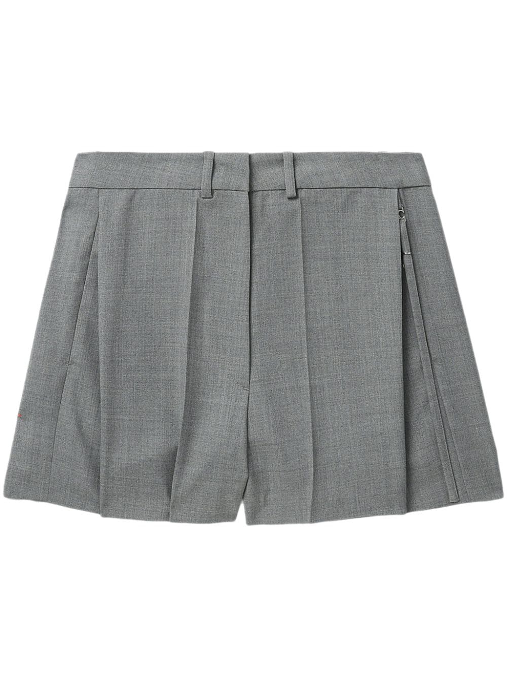 Low Classic Pleat-detail Tailored Shorts In Grey
