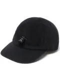 Doublet appliqué-detail corduroy cap - Black