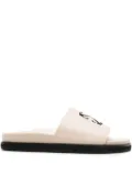 Off-White Arrows-embroidered slides - Neutrals