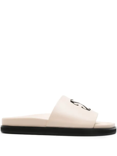 Off-White Arrows-embroidered slides