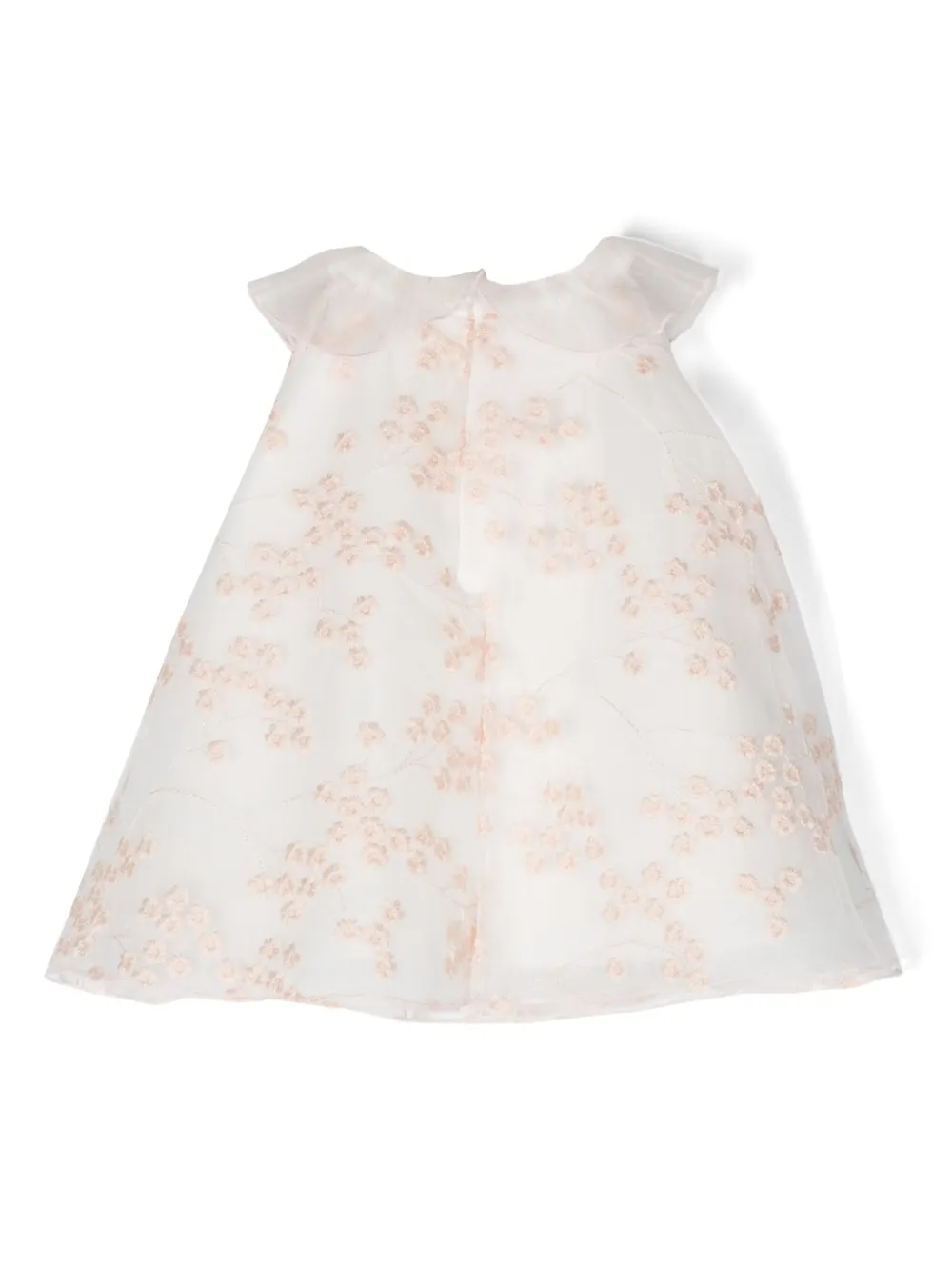 Shop La Stupenderia Floral-embroidered Dress Set In White