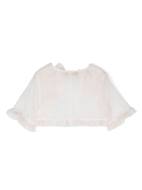 Organza sleeve cardigan sale