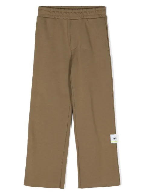 MSGM Kids спортивные брюки с нашивкой-логотипом