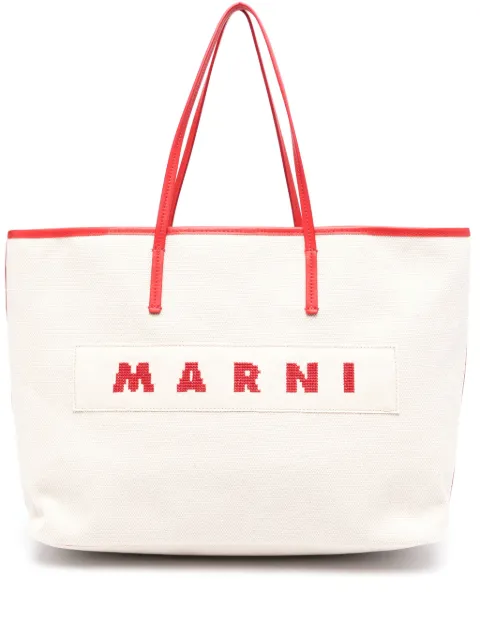 Marni small Janus canvas tote bag