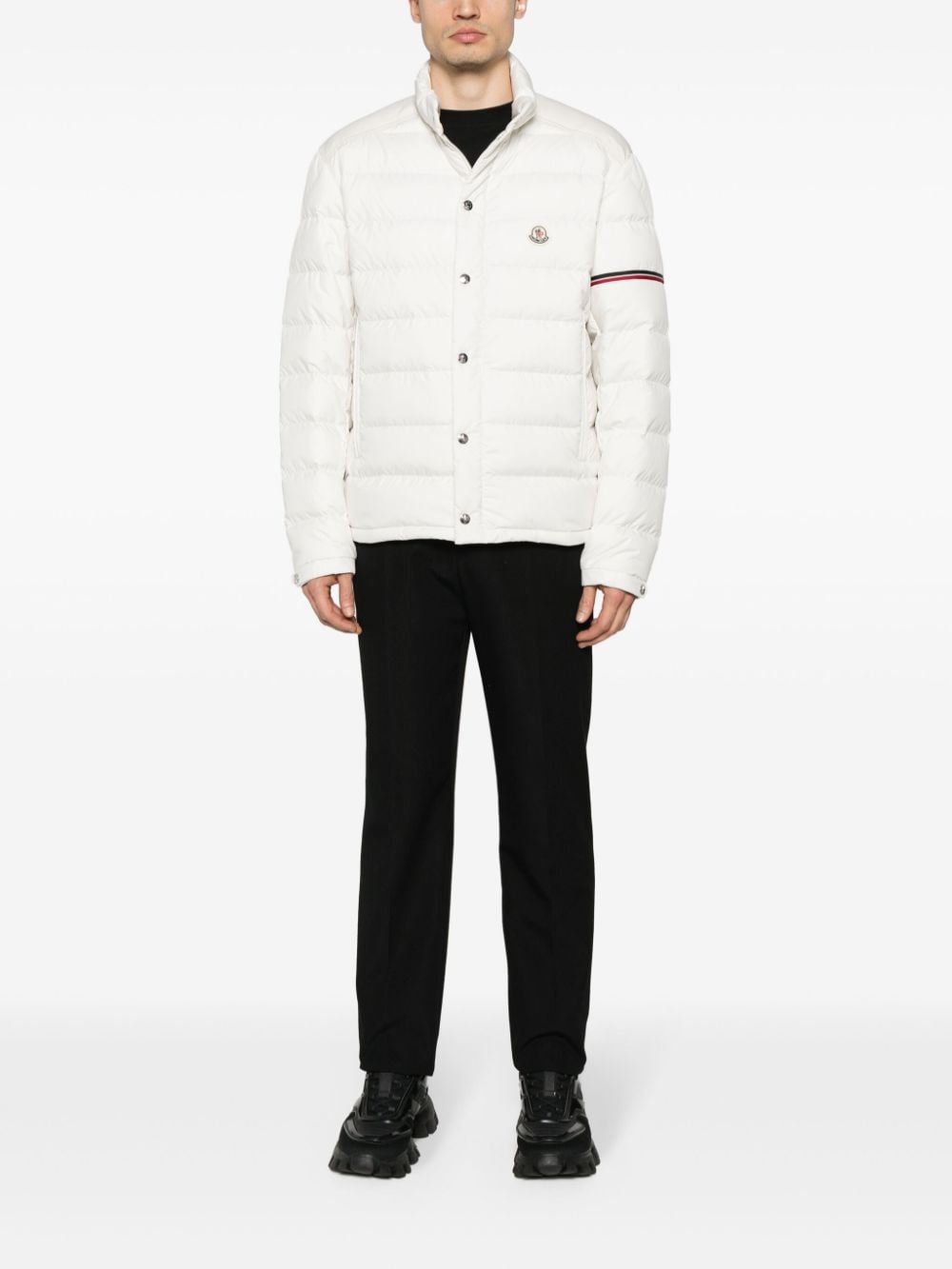 Shop Moncler Colomb Puffer Jacket In Neutrals