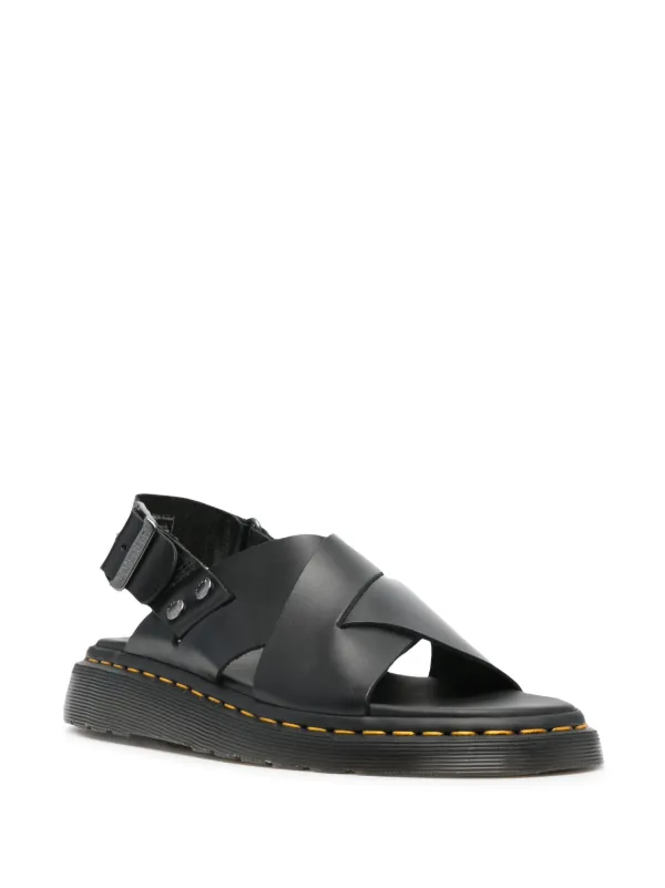 日本最大の Zane Martens Dr. Brando FARFETCH | Black | Sandals Leather 靴