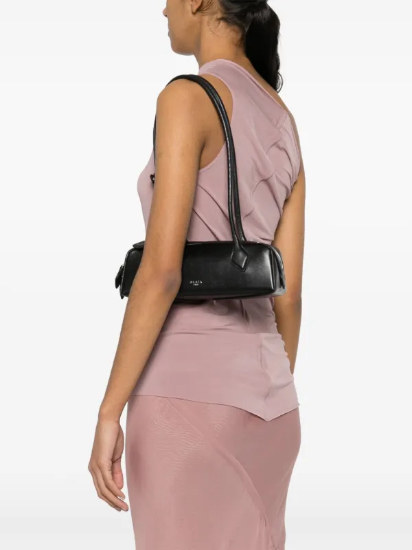 Alaïa Small Teckel Leather Shoulder Bag | Black | FARFETCH