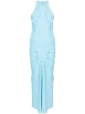 GAUGE81 halterneck ruched maxi dress - Blue