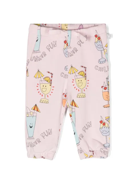 Stella McCartney Kids Summer Cocktail cotton track pants