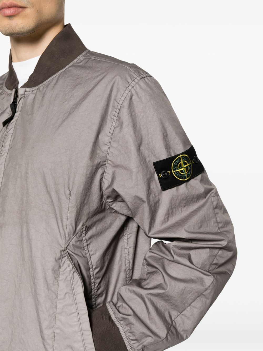 Shop Stone Island Membrana 3l Tc Jacket In Grey