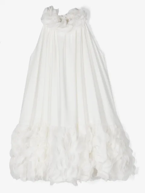 La Stupenderia lace-detail crepe dress
