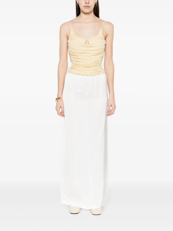 Duchess satin shop maxi skirt