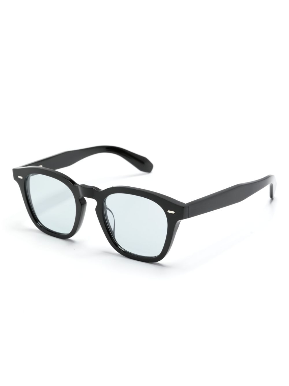 Shop Oliver Peoples N.03 Square-frame Glasses In Black