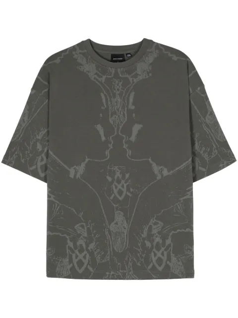 Daily Paper rythm outline-print cotton T-shirt