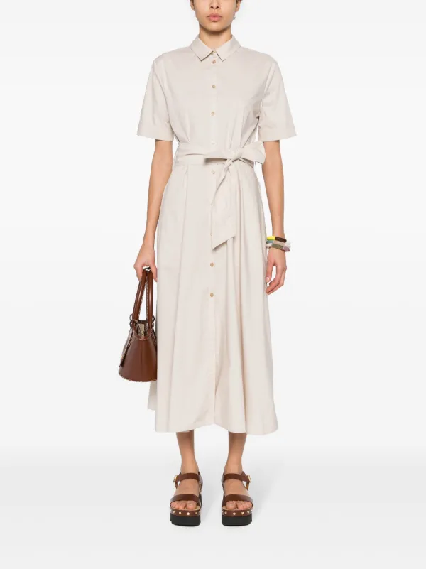 Woolrich Midi Shirt Dress | Neutrals | FARFETCH