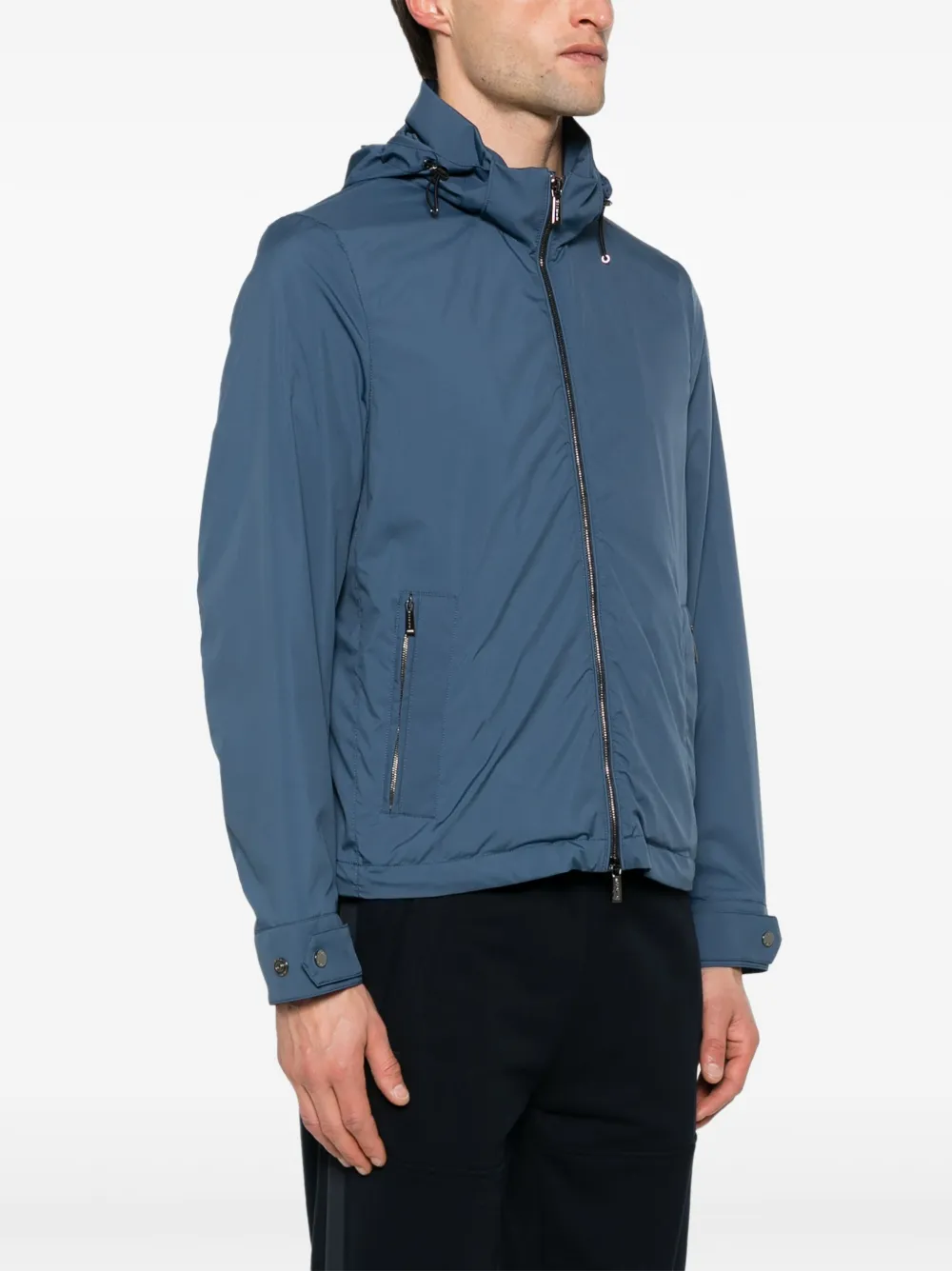Moorer Jack met capuchon Blauw