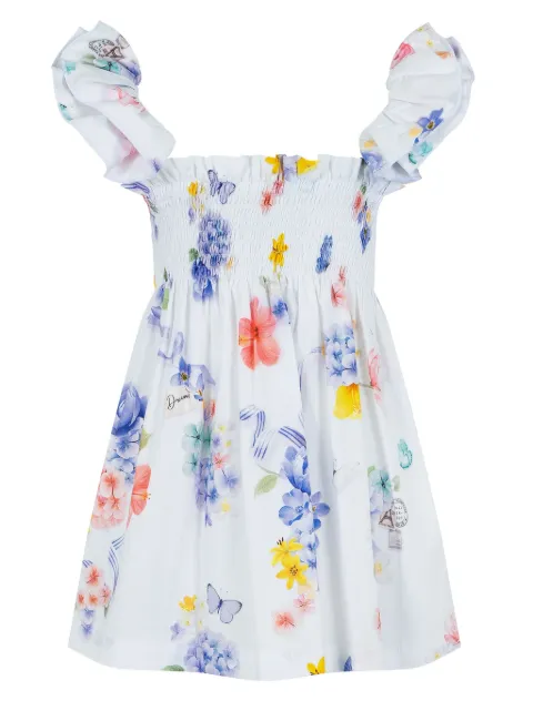 Lapin House floral-print cotton dress