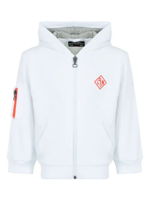 Lapin House logo-appliqué cotton hoodie
