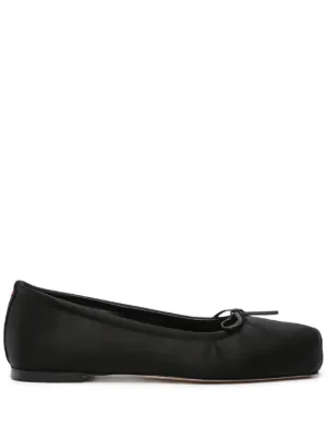 Lanvin リボン フラットシューズ | ブラック | FARFETCH JP