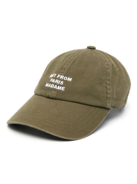 Drôle De Monsieur slogan-embroidered baseball cap