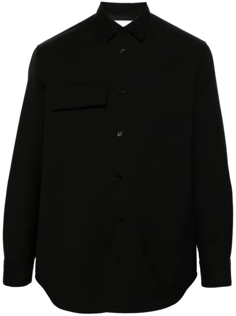 Jil Sander chest-pockets wool shirt