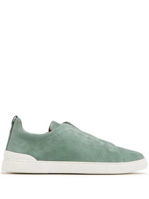 Zegna Triple Stitch suede sneakers