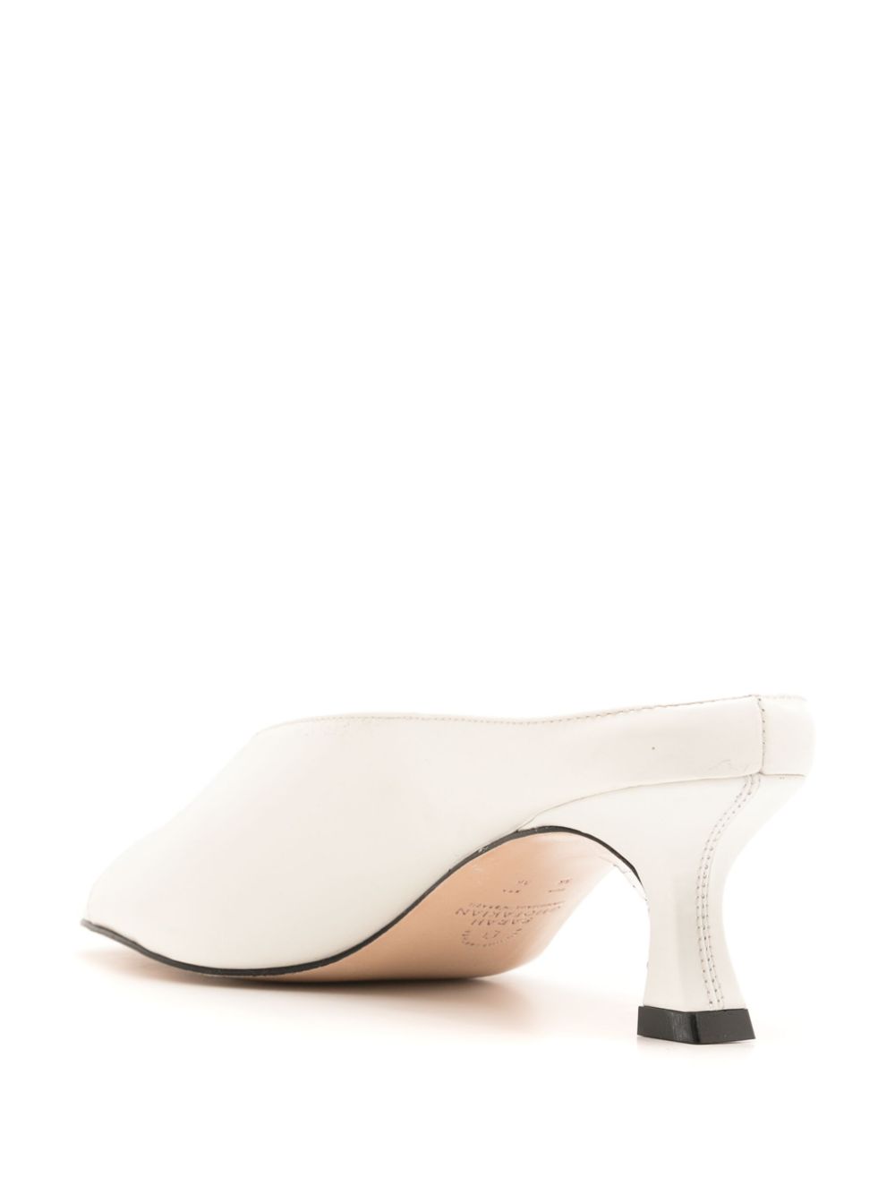 Shop Studio Chofakian Studio 140 Leather Mules In White