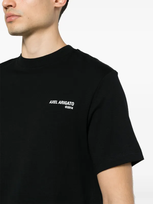 Tシャツ・カットソー AXEL ARIGATO Axel Arigato logo-print Cotton T-shirt | Black | FARFETCH CA