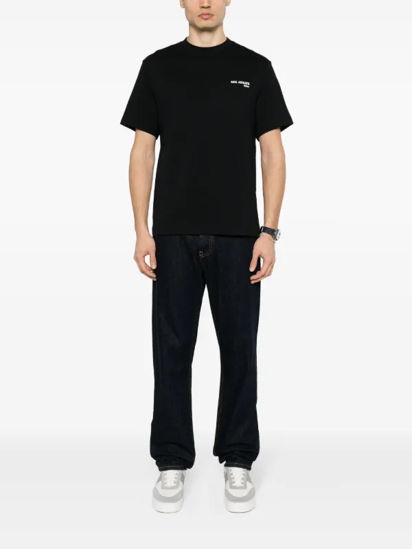 Axel Arigato logo-print Cotton T-shirt | Black | FARFETCH