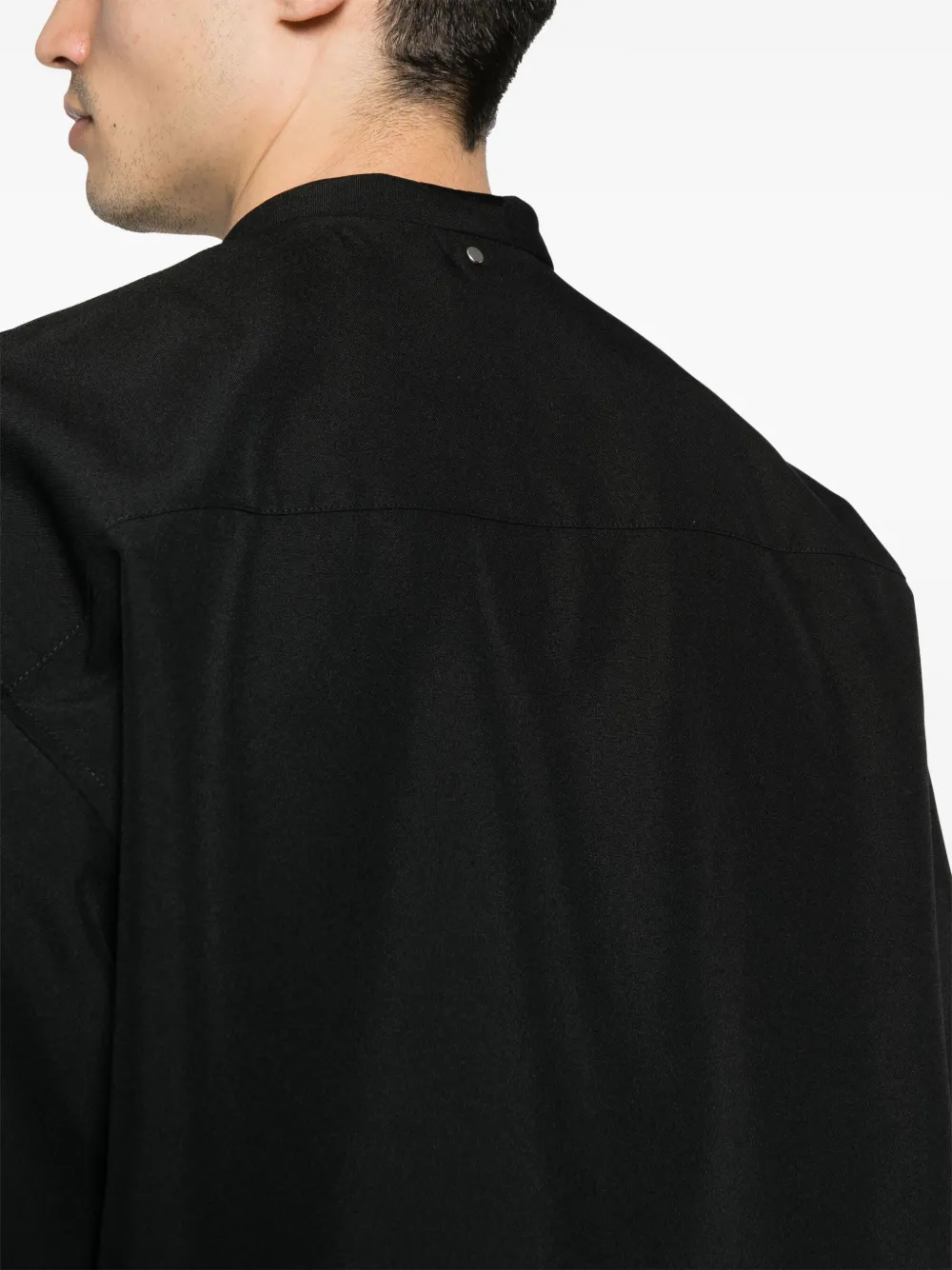 Shop Oamc Baker Bomber Jacket In Black