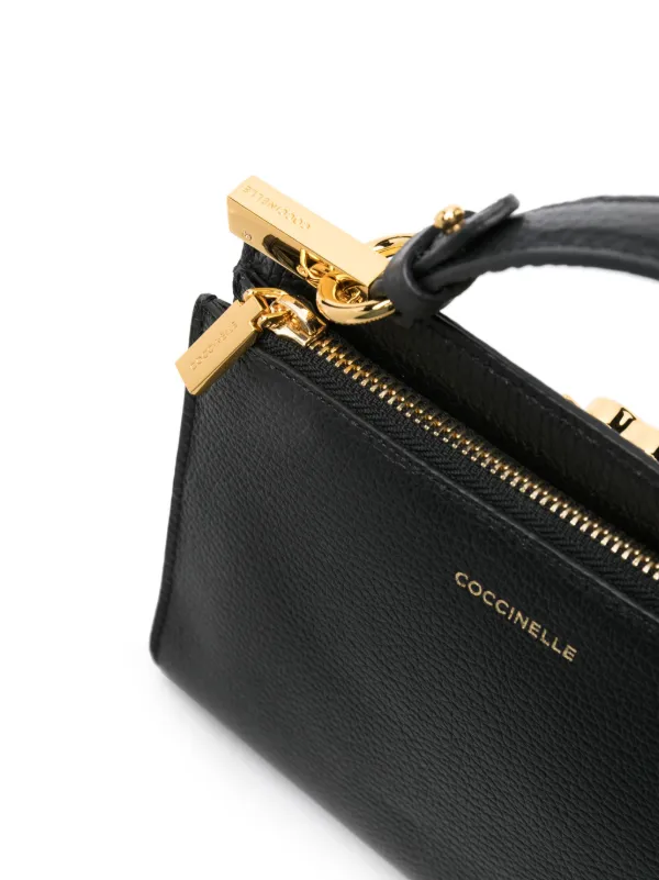 Coccinelle Binxie レザー ショルダーバッグ S | ブラック | FARFETCH JP