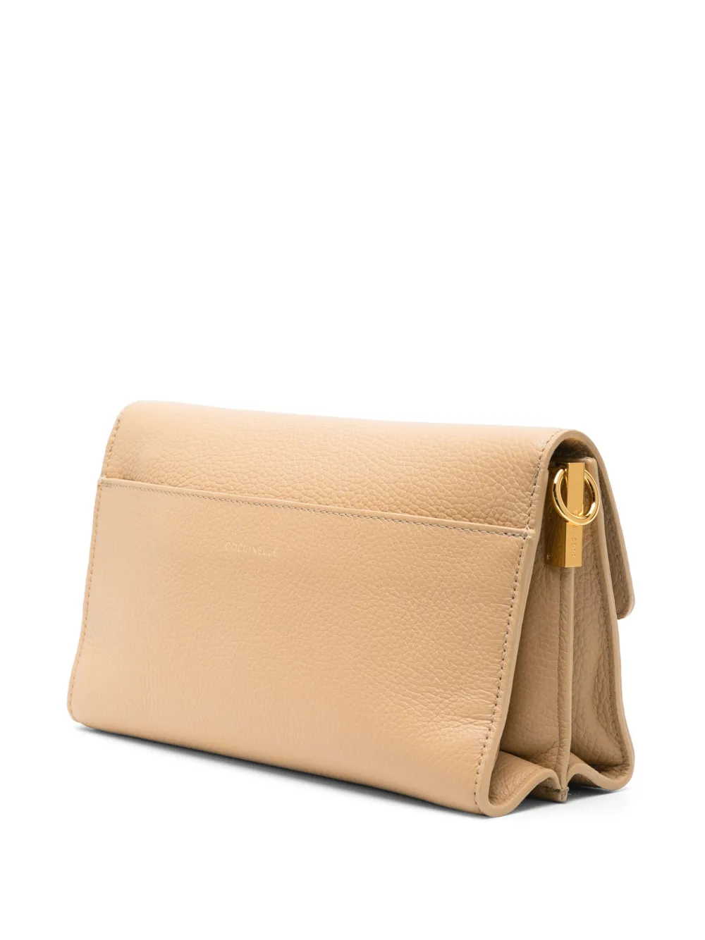 Coccinelle Binxie leren crossbodytas Beige